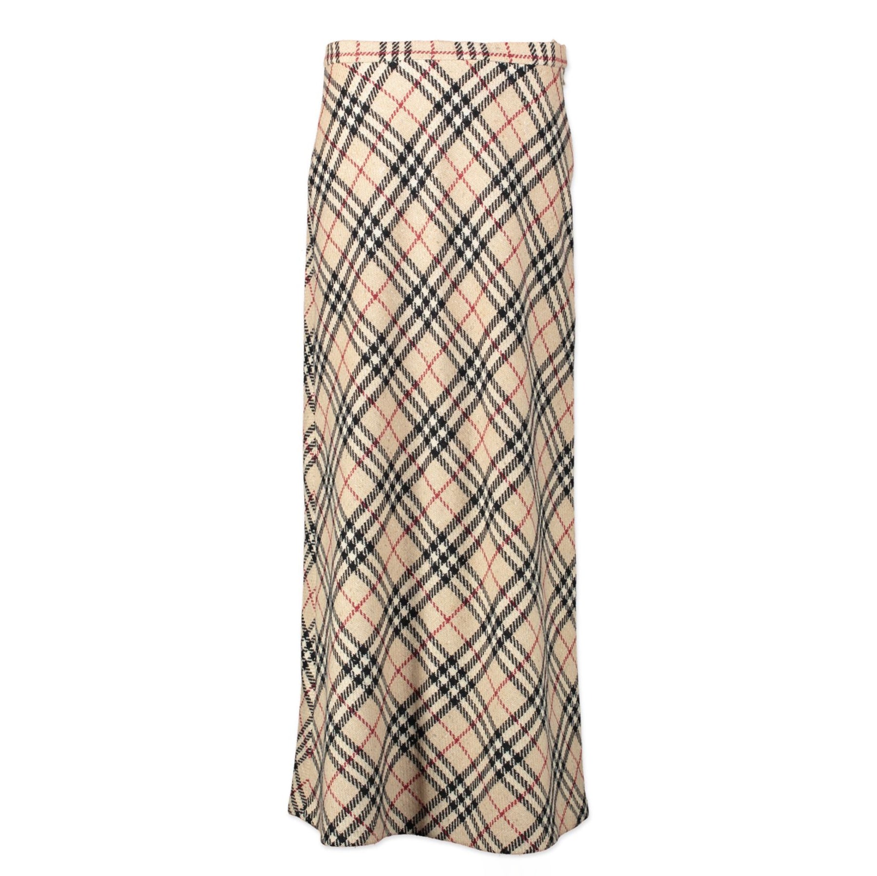 Burberry Checked Pattern Long Skirt - Size IT 46