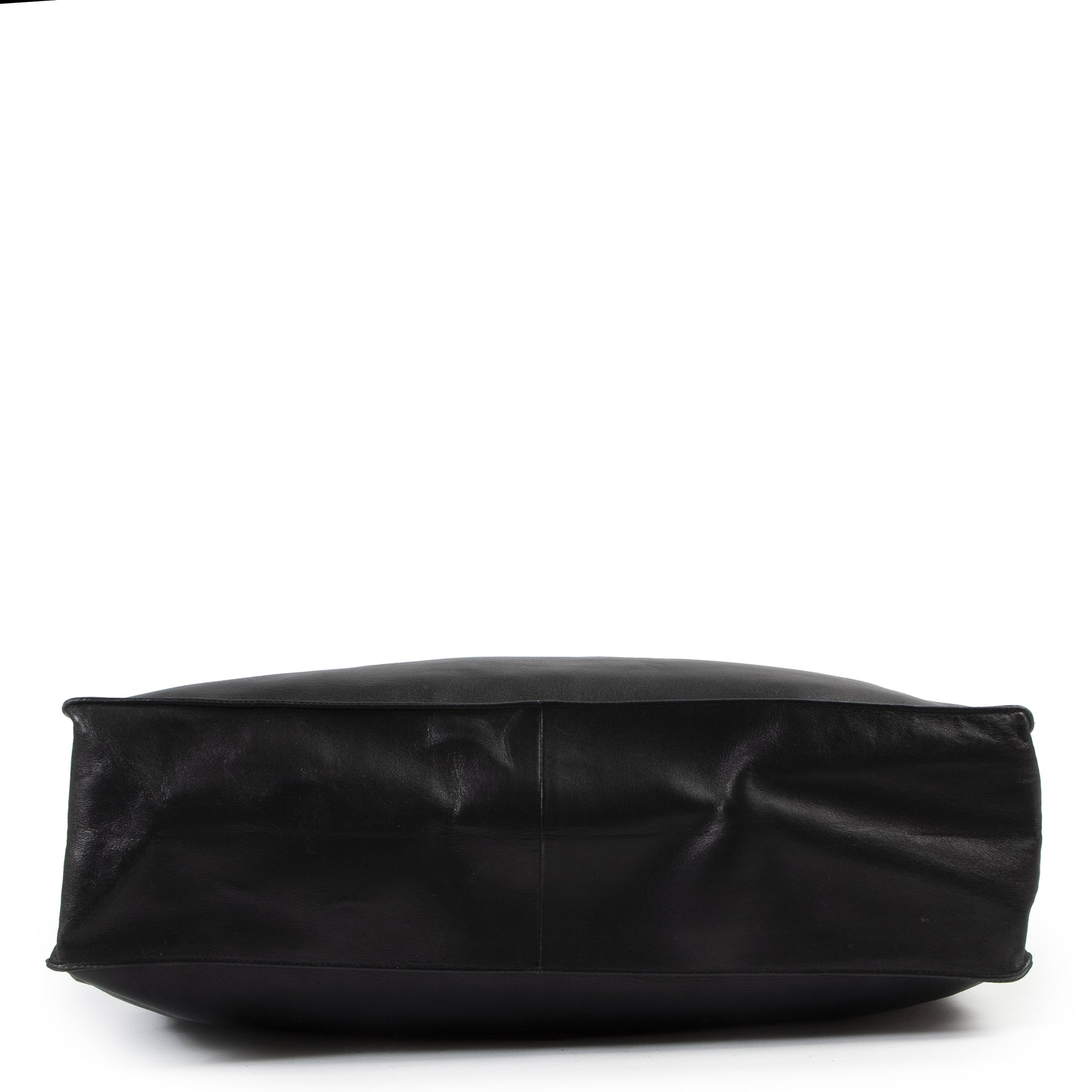 Authentic secondhand Chanel Black Leather CC Tote Bag designer bags fashion luxury vintage webshop safe secure online shopping