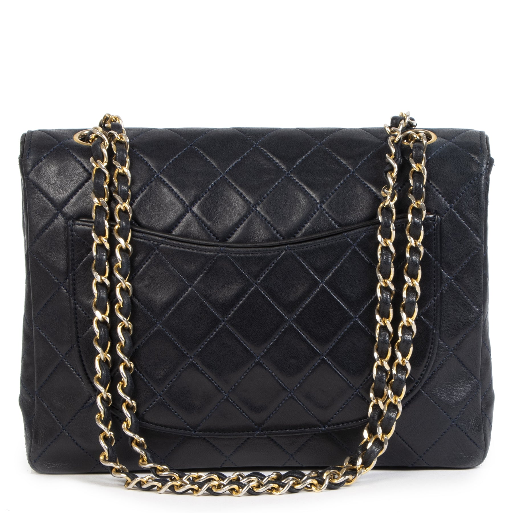 Chanel Black Lambskin Vintage Classic Flap Bag