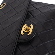 Chanel Black Lambskin Vintage Classic Flap Bag
