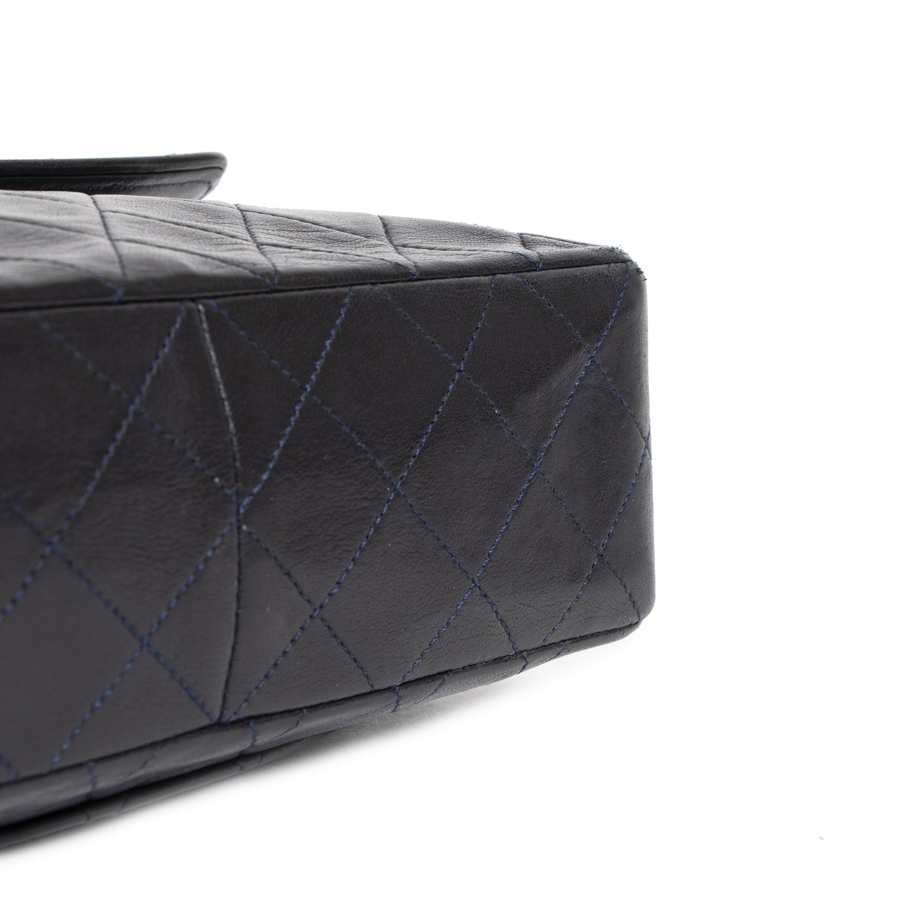 Chanel Black Lambskin Vintage Classic Flap Bag