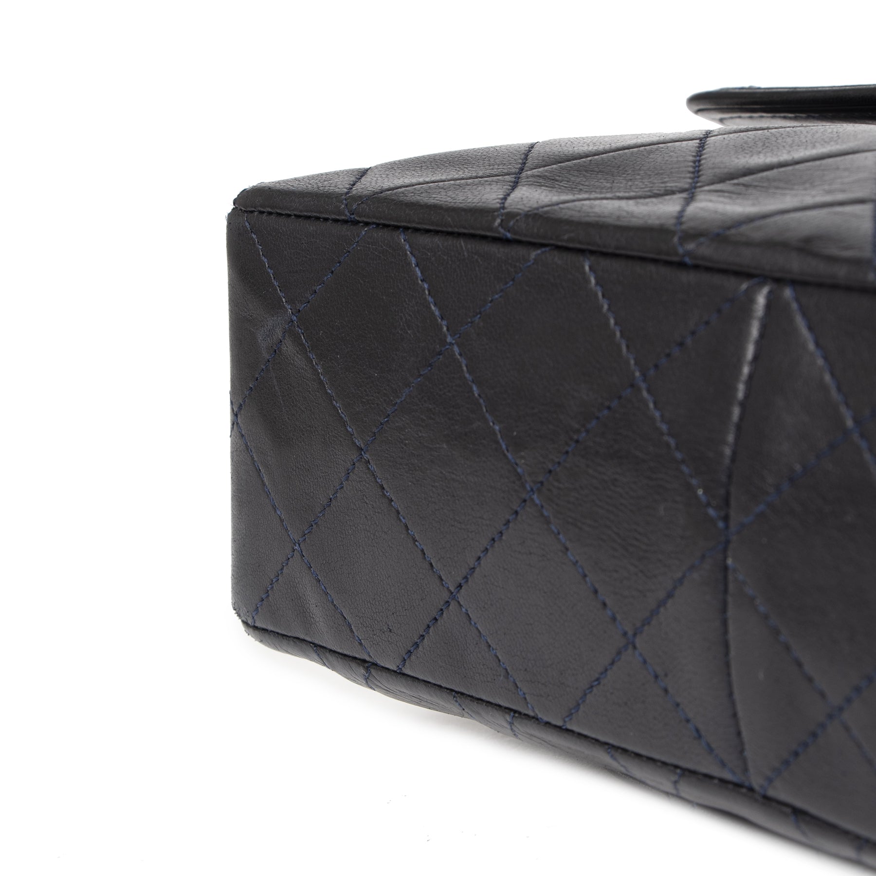 Chanel Black Lambskin Vintage Classic Flap Bag
