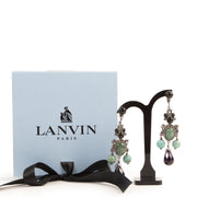 Authentic secondhand Lanvin Multicolor Clip Earrings designer accessories fashion luxury vintage webshop safe secure online shopping