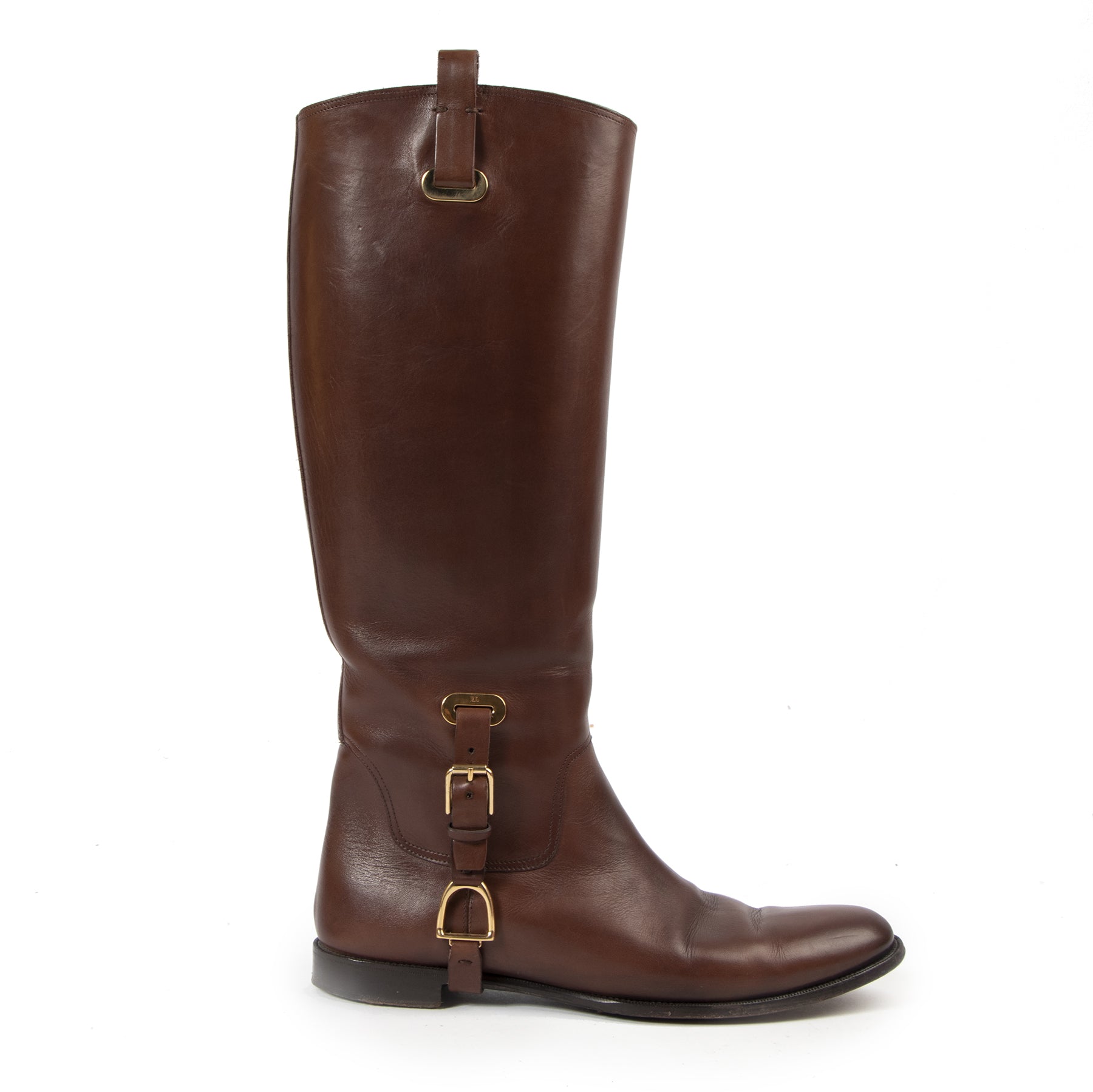 Ralph Lauren Brown Leather Boots - Size 40,5