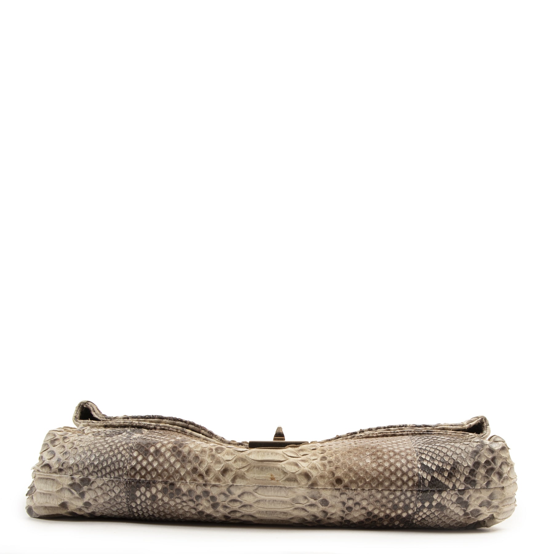 Sergio Rossi Python Printed Clutch Bag