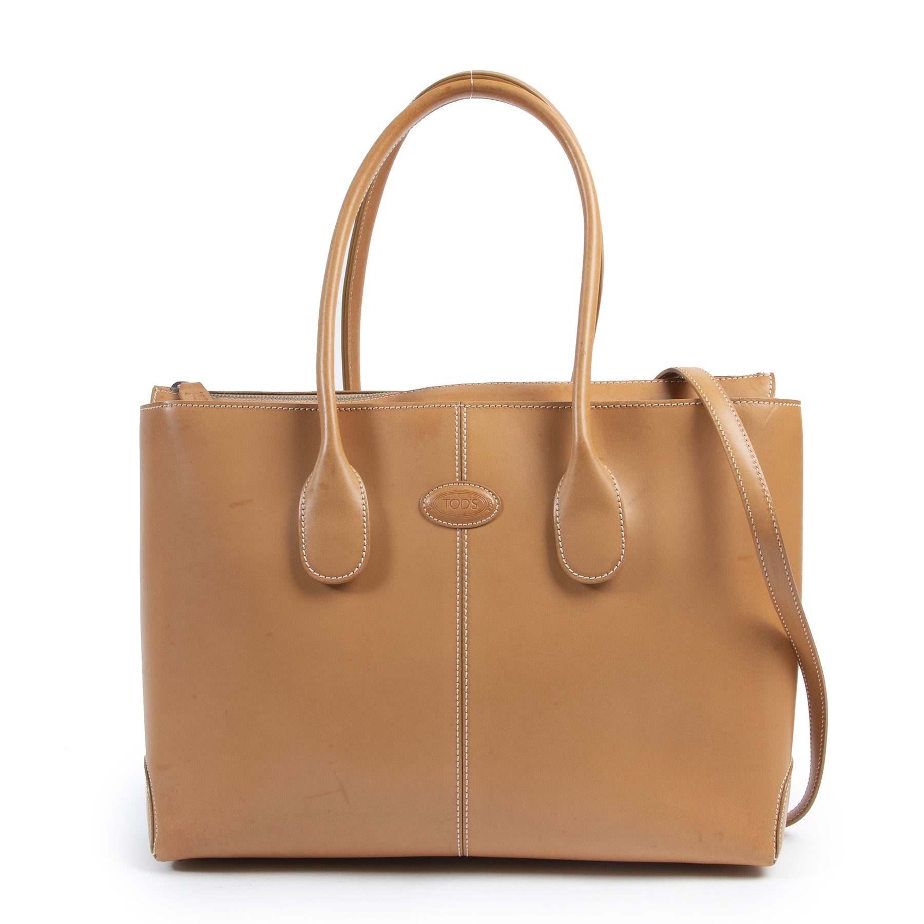 Tod's Camel Leather D Bag kopen en verkopen aan de beste prijs bij Labellov