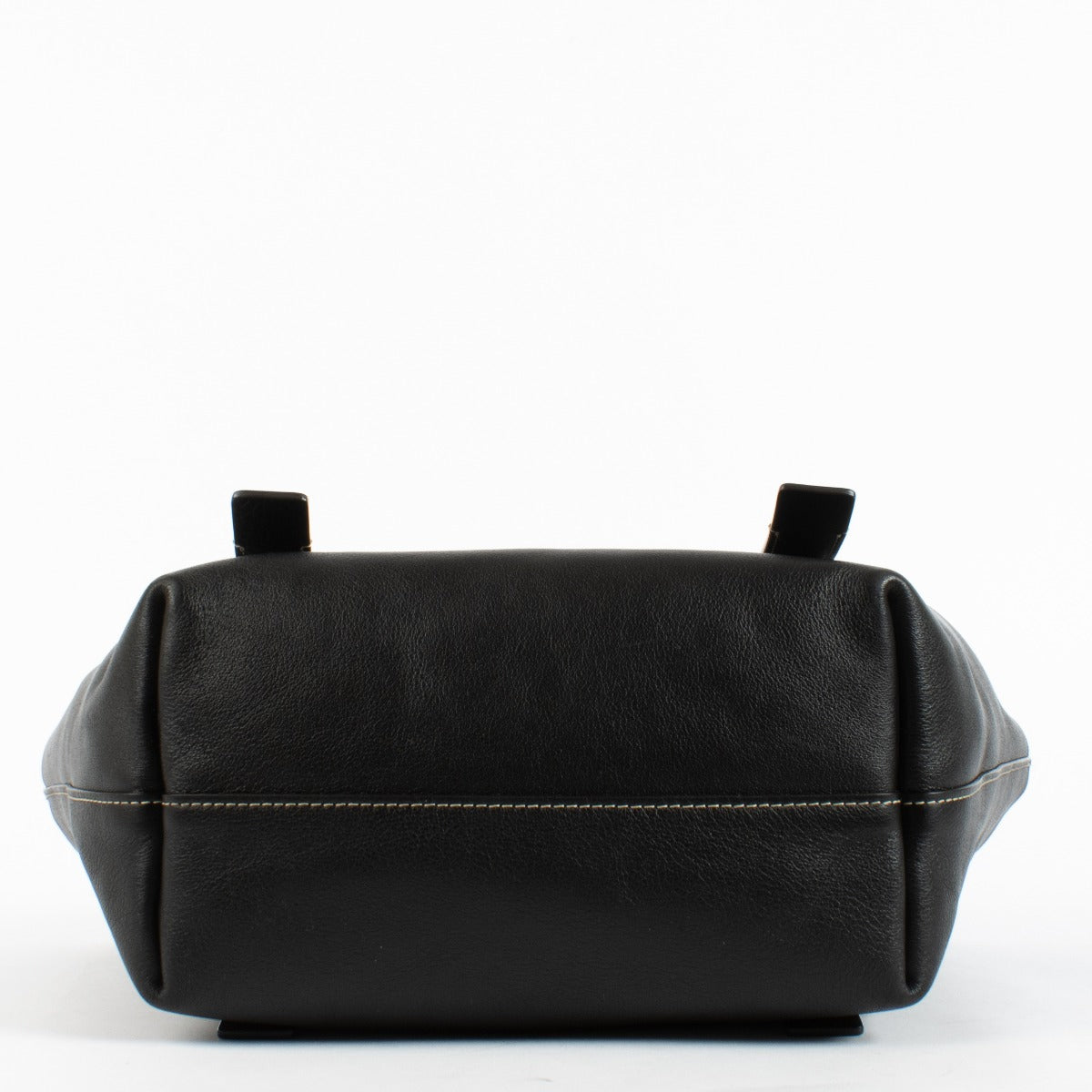 Chloé Black Small Darryl Tote Bag with interlaced ring detailing in smooth leather at Labellov.com