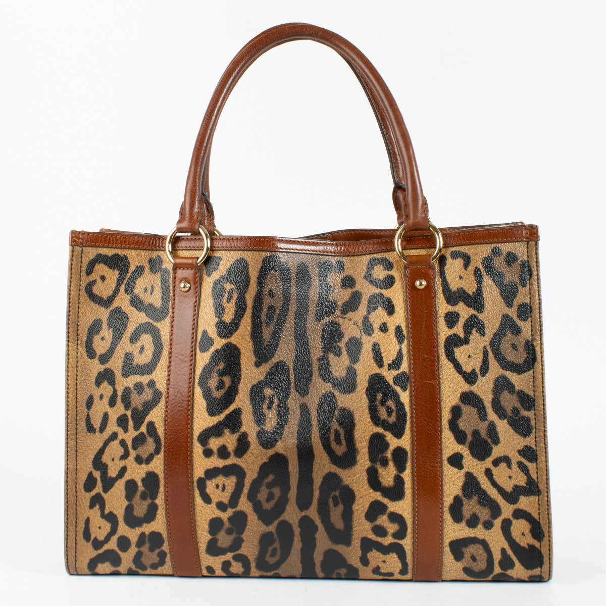 Authentic pre-loved Dolce & Gabbana Leopard Print Tote on Labellov.com