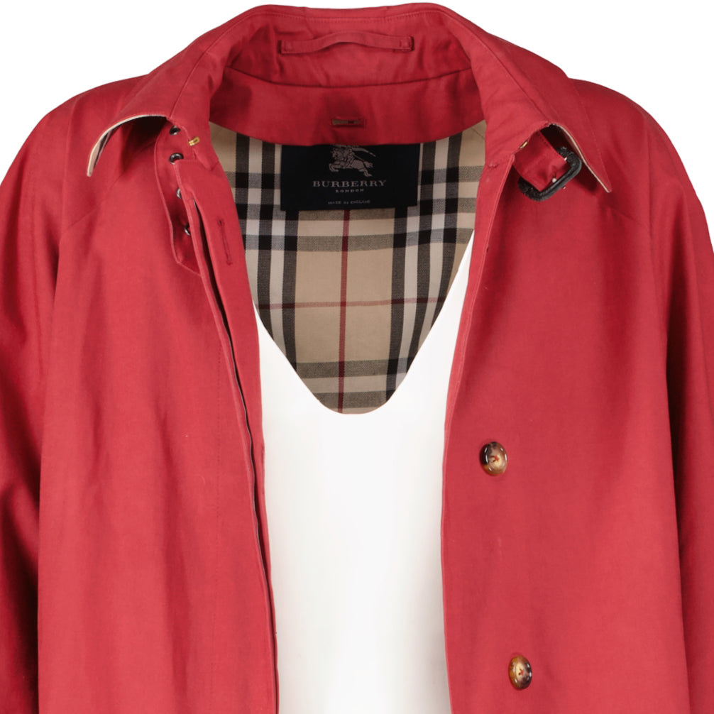 shop 100% authentic second hand Burberry Red Car Coat on Labellov.com