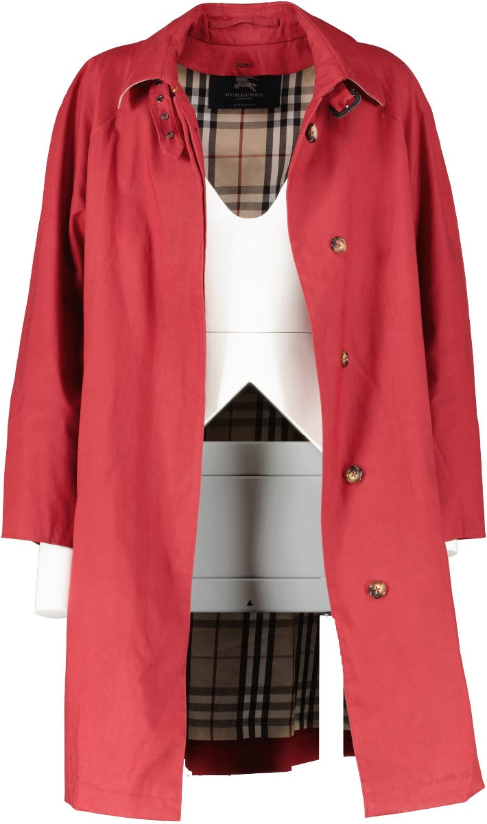 shop 100% authentic second hand Burberry Red Car Coat on Labellov.com