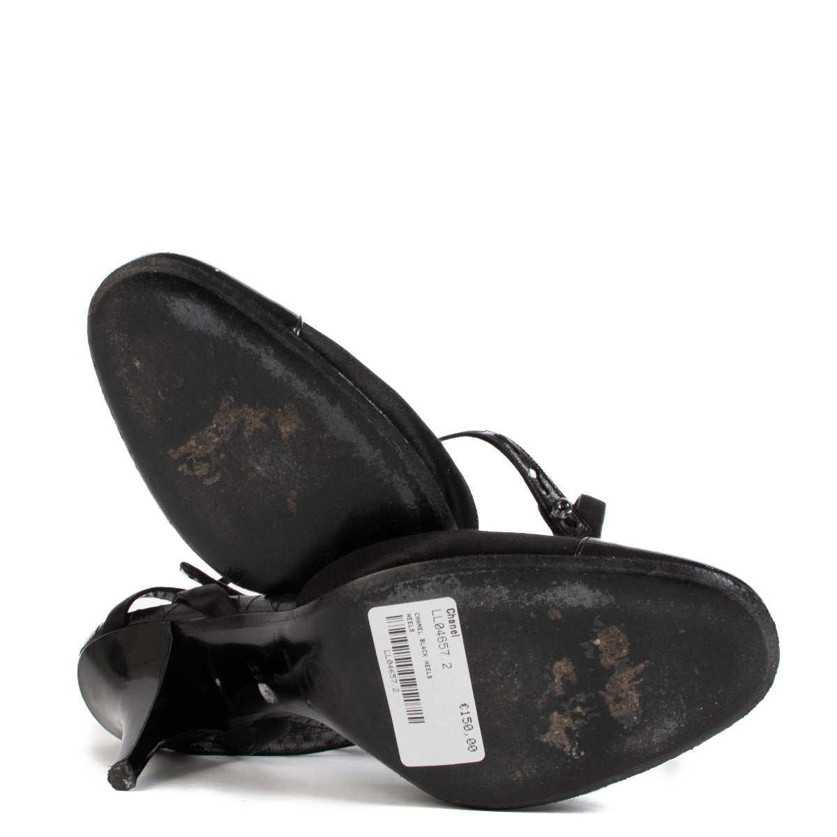 shop authentic second hand Chanel Black Slingback Heels - Size 39 1/2 on Labellov.com