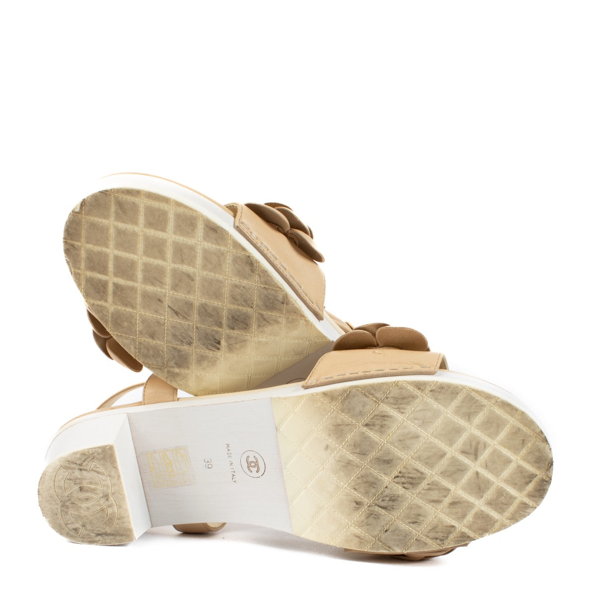 Authentic second hand Chanel Beige Sandals on Labellov.com