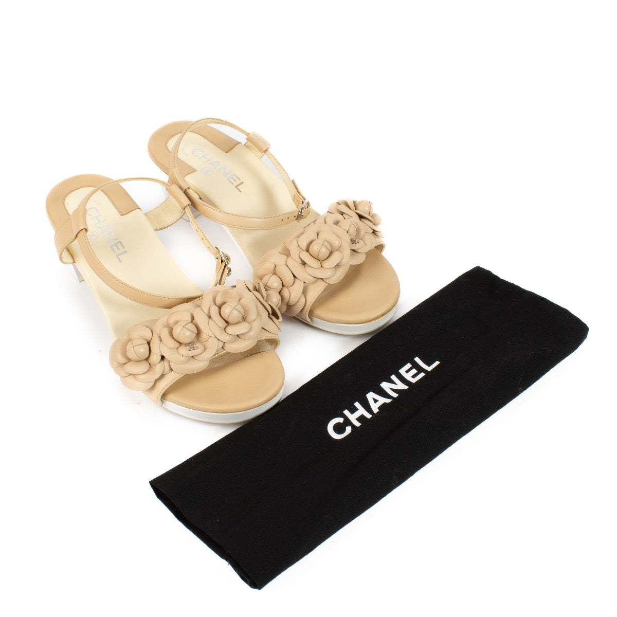 Authentic second hand Chanel Beige Sandals on Labellov.com