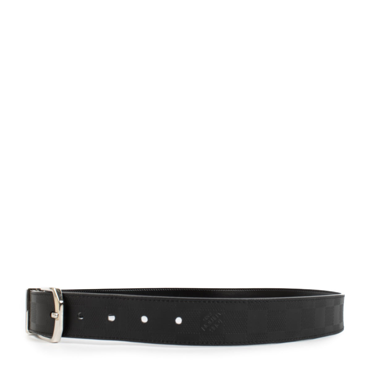 Shop 100% authentic second hand Louis Vuitton Black Damier Infinite Pont Neuf Belt on labellov.com