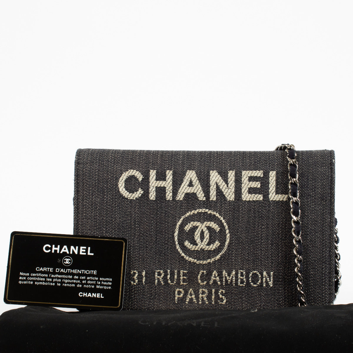 Chanel 31 Rue Cambon Denim Wallet on Chain Bag