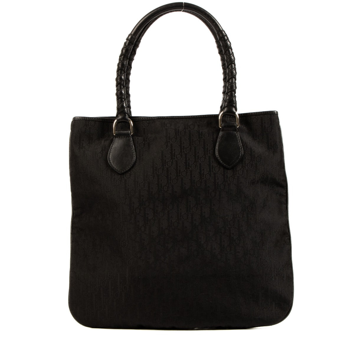 Christian Dior Black Nylon Oblique Lovely Tote Bag