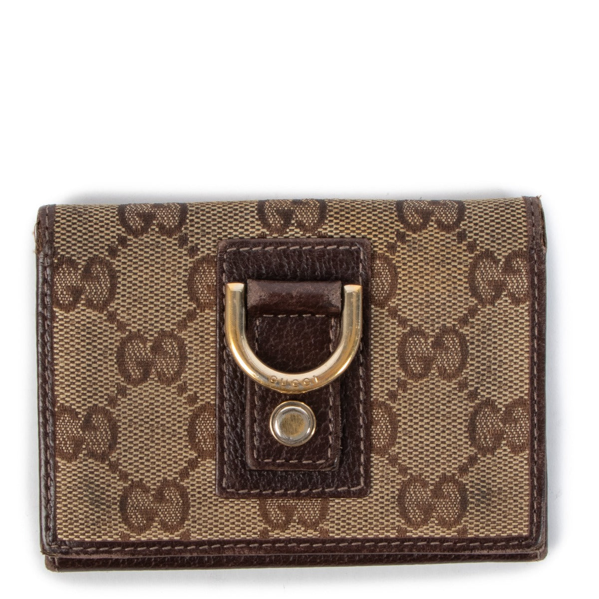 Gucci GG Canvas Card Holder Wallet