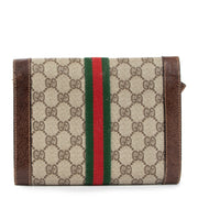 Gucci GG Supreme Canvas Web Vintage Clutch