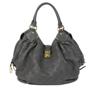 Authentieke tweedehands vintage Louis Vuitton Grey Mahina Shoulder Bag shop online webshop LabelLOV