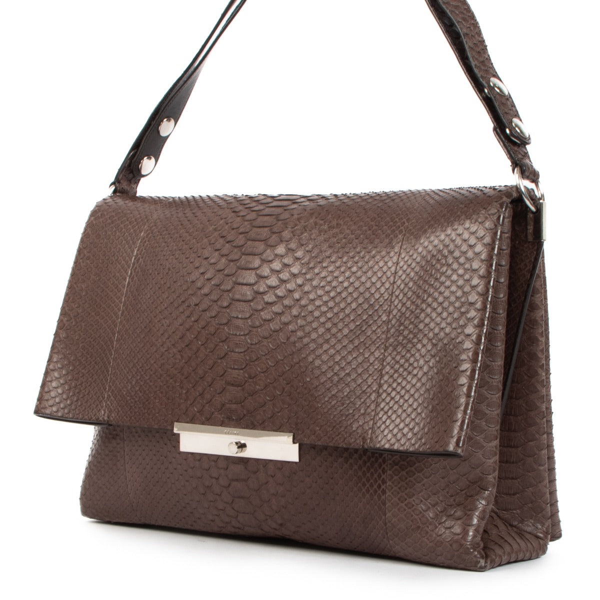Shop a 100% authentic Celine Grey Blade Python Shoulder Bag on Labellov.com