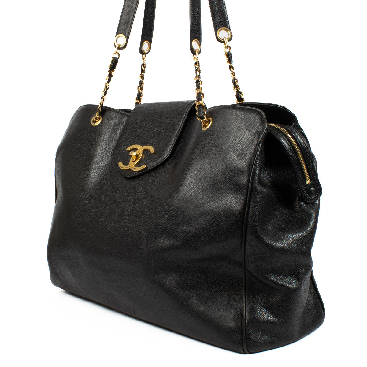 Chanel Black Supermodel XL Tote Bag