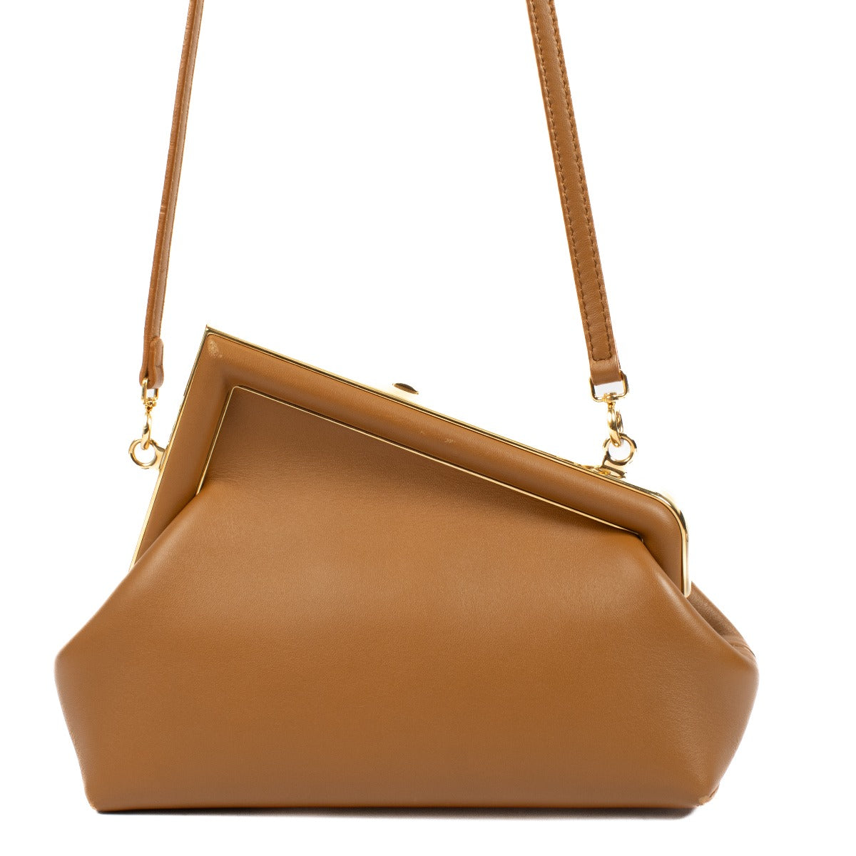 authentic second hand Fendi First Petit Brown Leather on Labellov.com