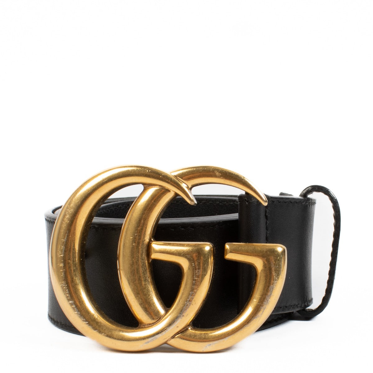 authentic pre loved Gucci Black GG Marmont Belt on Labellov.com