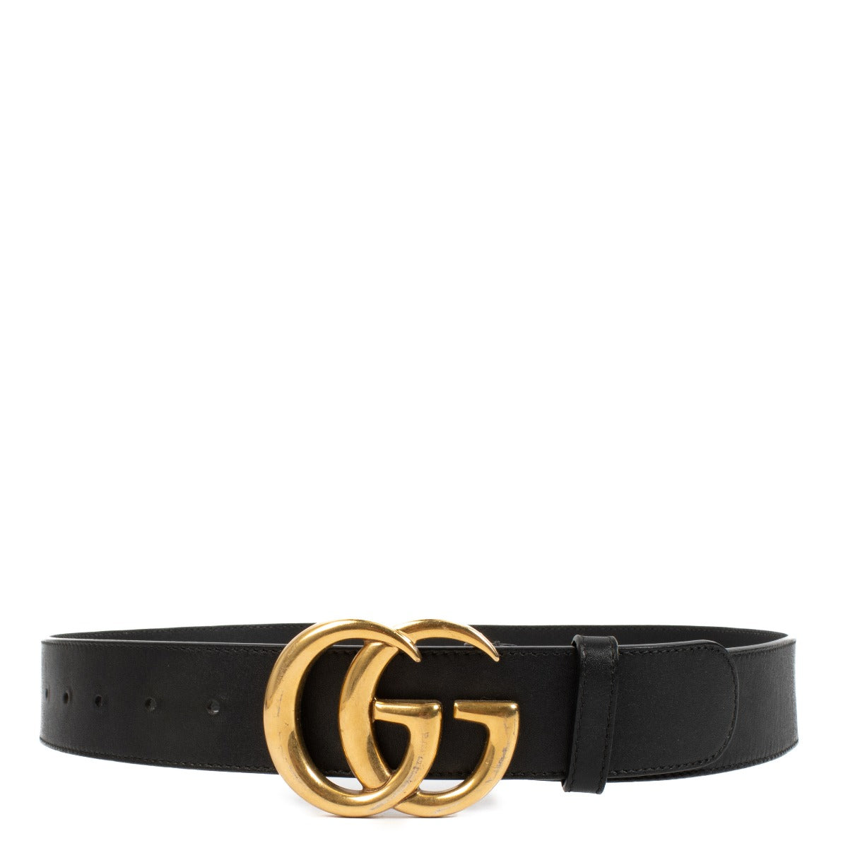 authentic pre loved Gucci Black GG Marmont Belt on Labellov.com