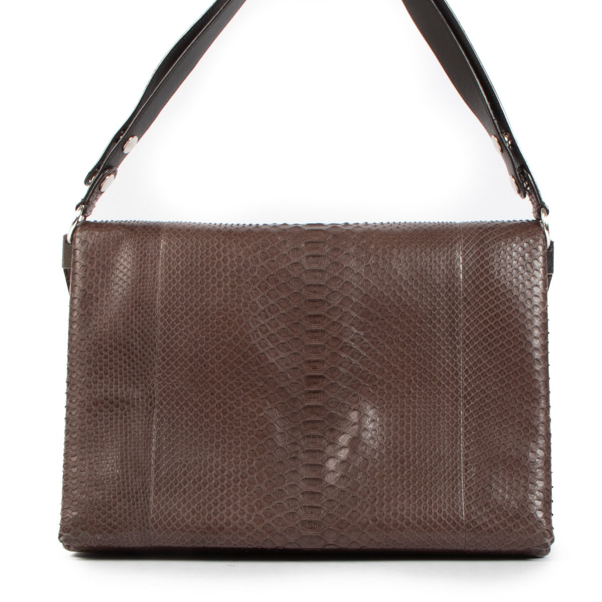 Sac porté épaule Céline Blade gris en python