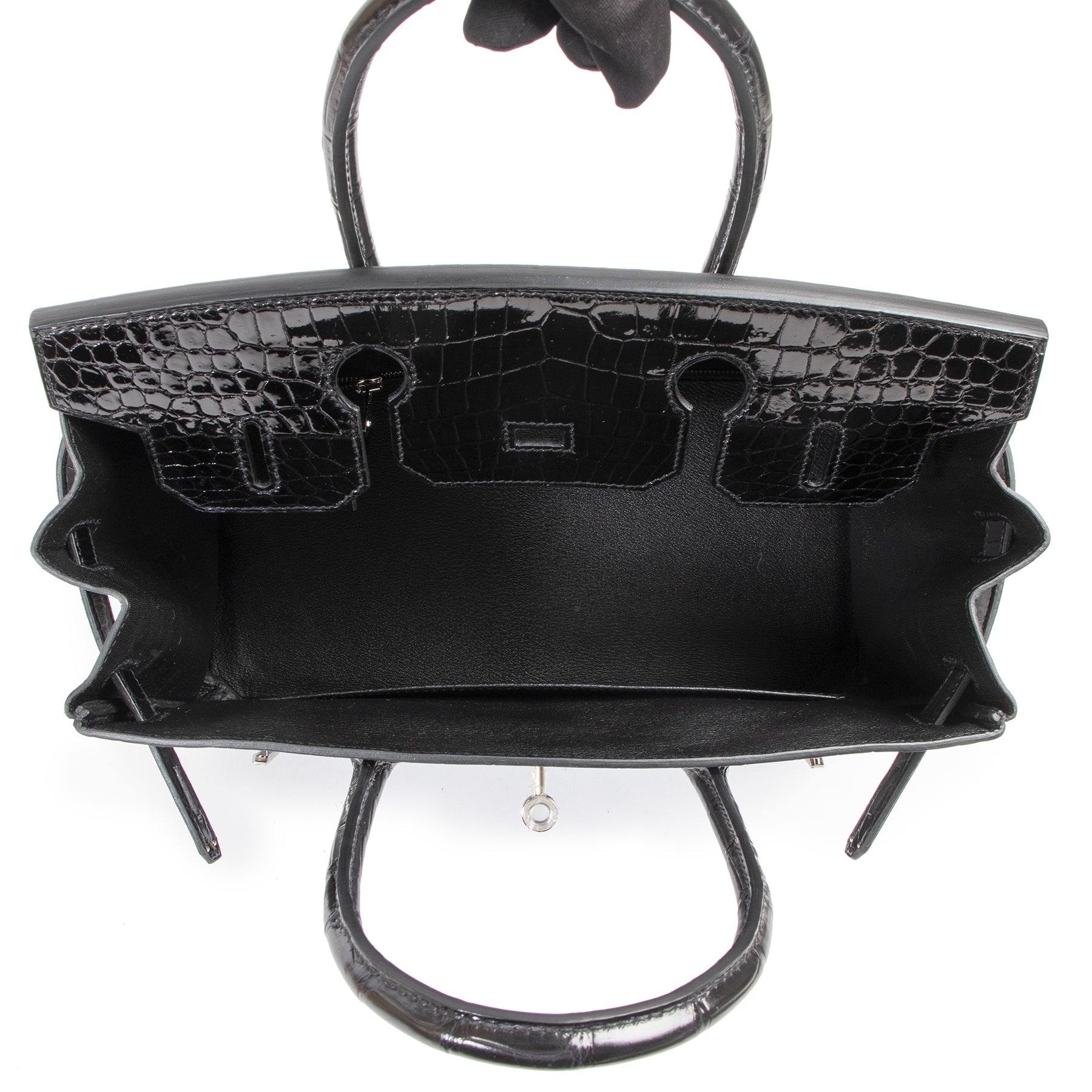 Hermès Birkin 30cm black Crocodile Porosus PHW