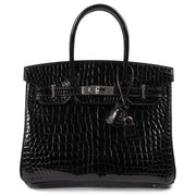 Buy Hermes Birkin 30 Black Crocodile Porosus PHW at the right price safe and secure at Labellov Antwerp