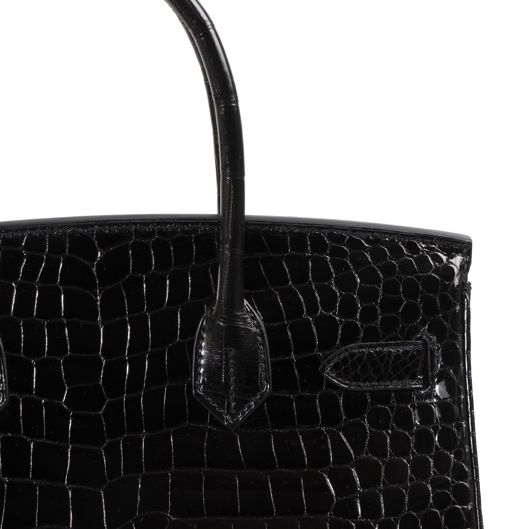 Hermès Birkin 30cm black Crocodile Porosus PHW