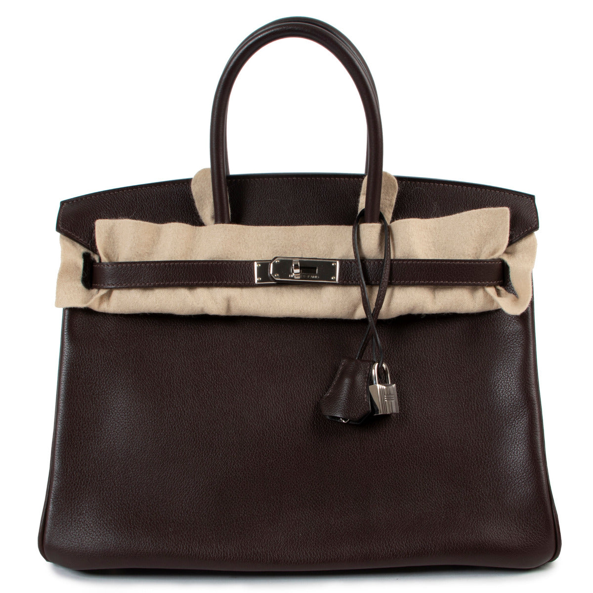 Hermès Birkin 35 Ebene Veau Evergrain Doublure Chevre PHW
