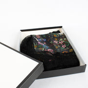 Authentic pre-loved Gucci Black Flora Fringed Scarf on Labellov.com