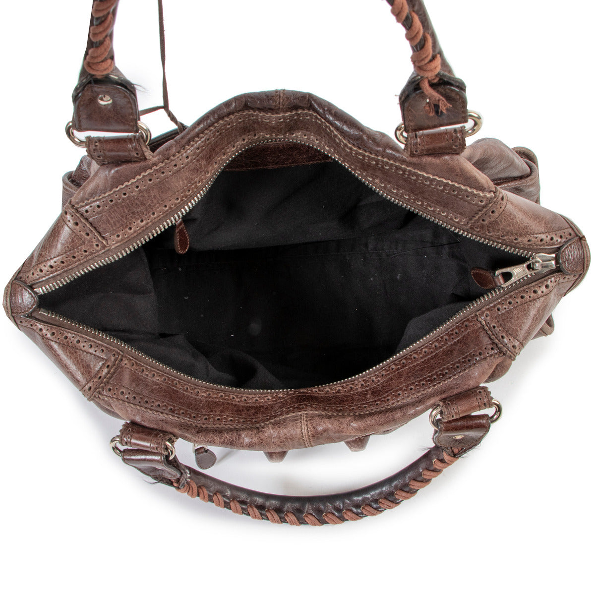 Balenciaga Brown Giant Work Shoulder Bag