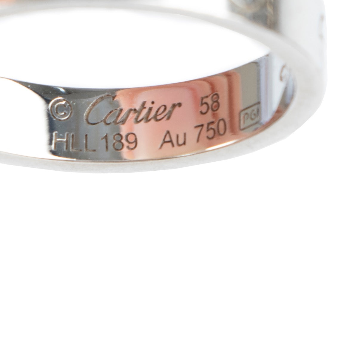 Cartier Love wedding Band Ring 1 Diamond - size 58