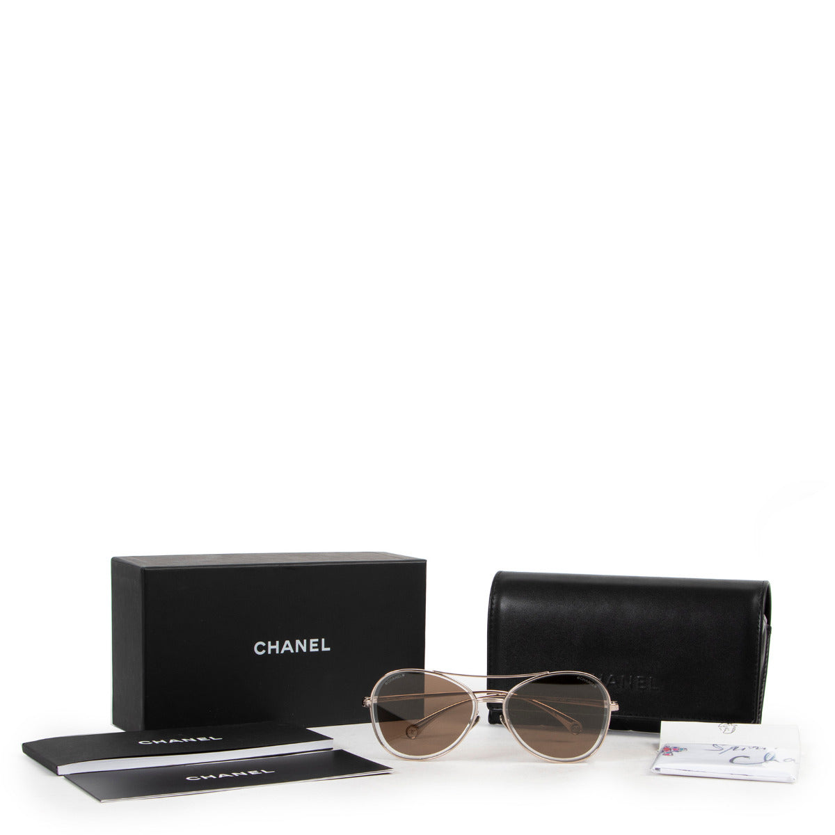 Chanel Glitter Aviator Sunglasses