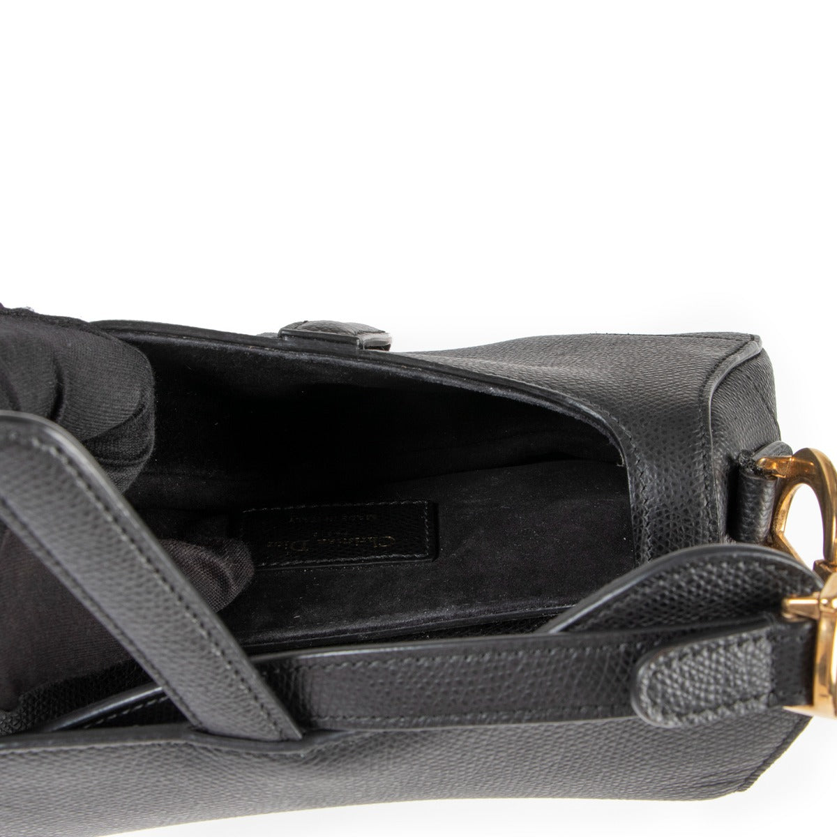 Christian Dior Black Mini Saddle Bag Buy this 100% authentic bag here safely!