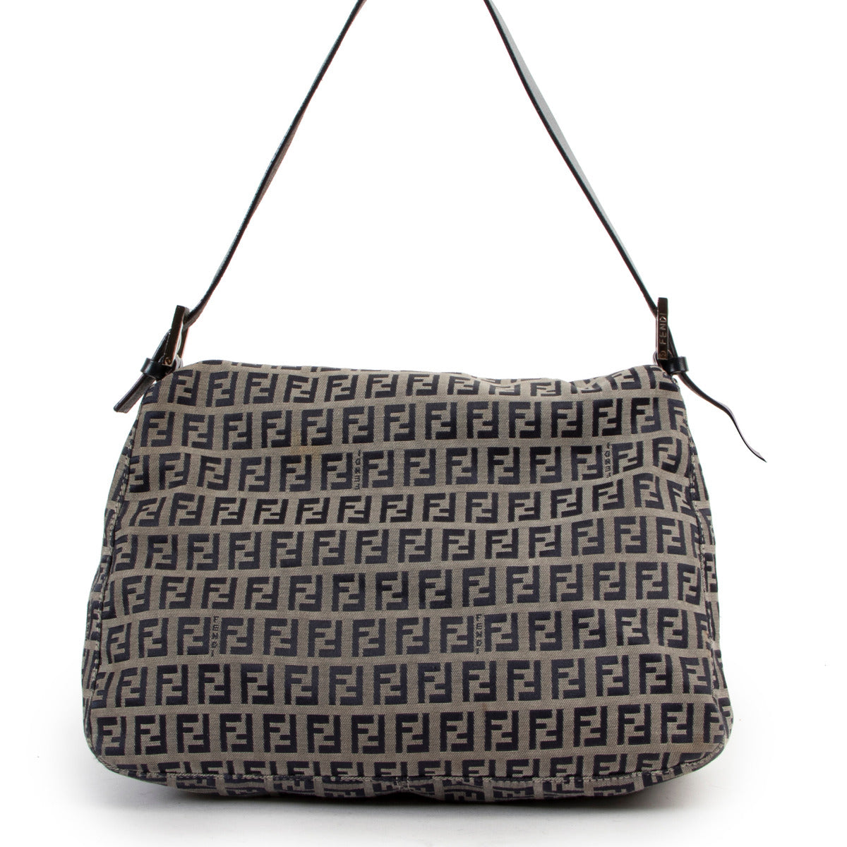 Fendi Blue Monogram Zucca Mamma Shoulder Bag