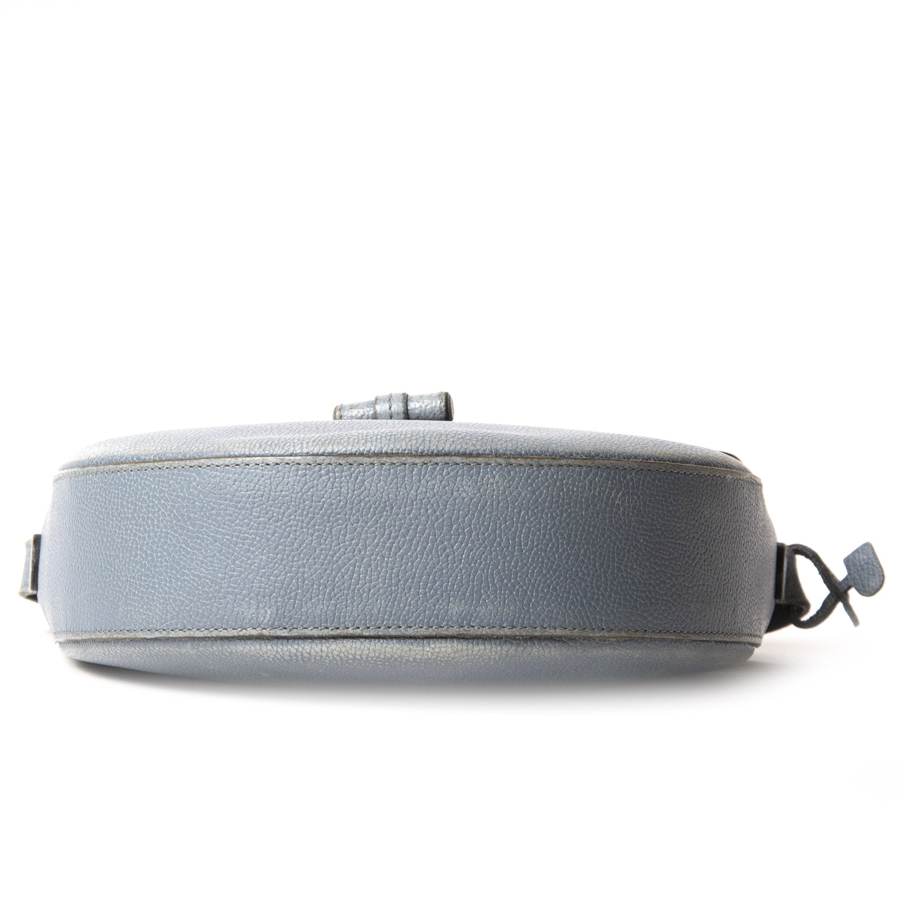 Delvaux Blue Cut Out Leather Shoulder Bag