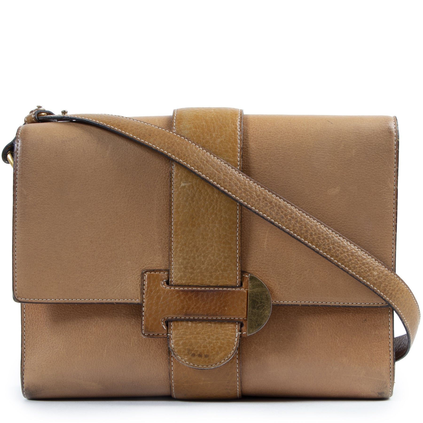 Sac bandoulière marron Delvaux