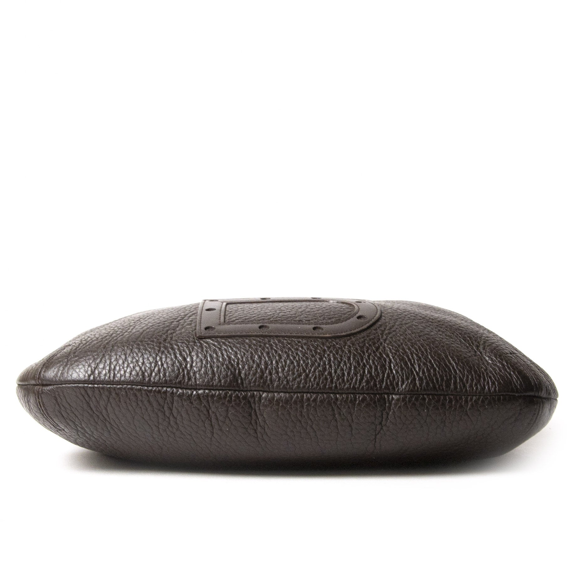 Delvaux Louise Dark Brown Leather Shoulder Bag