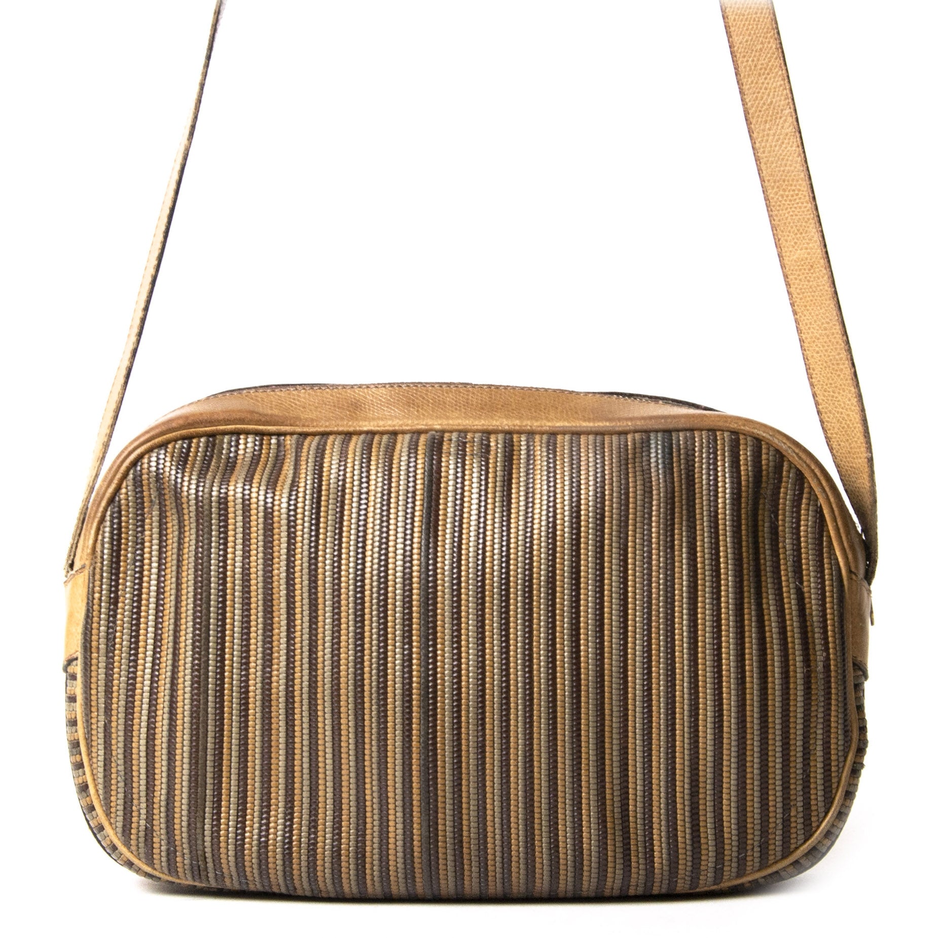 Delvaux Toile de Cuir Brown Crossbody Bag