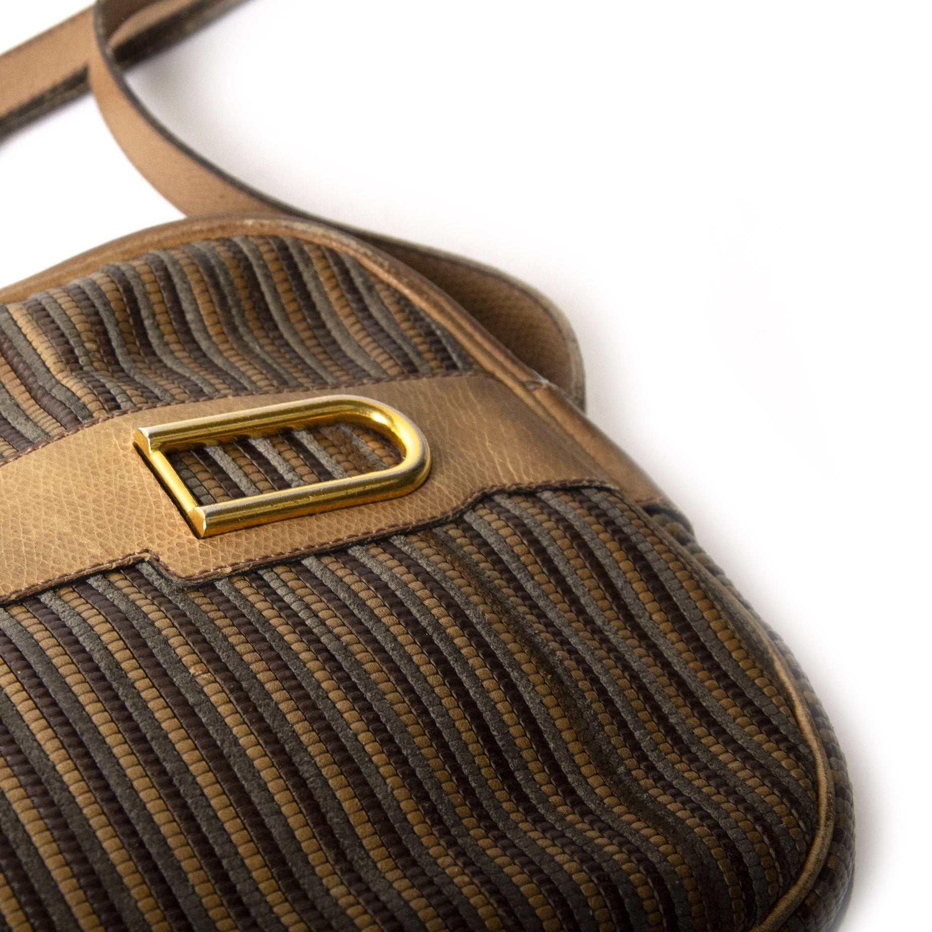 Delvaux Toile de Cuir Brown Crossbody Bag