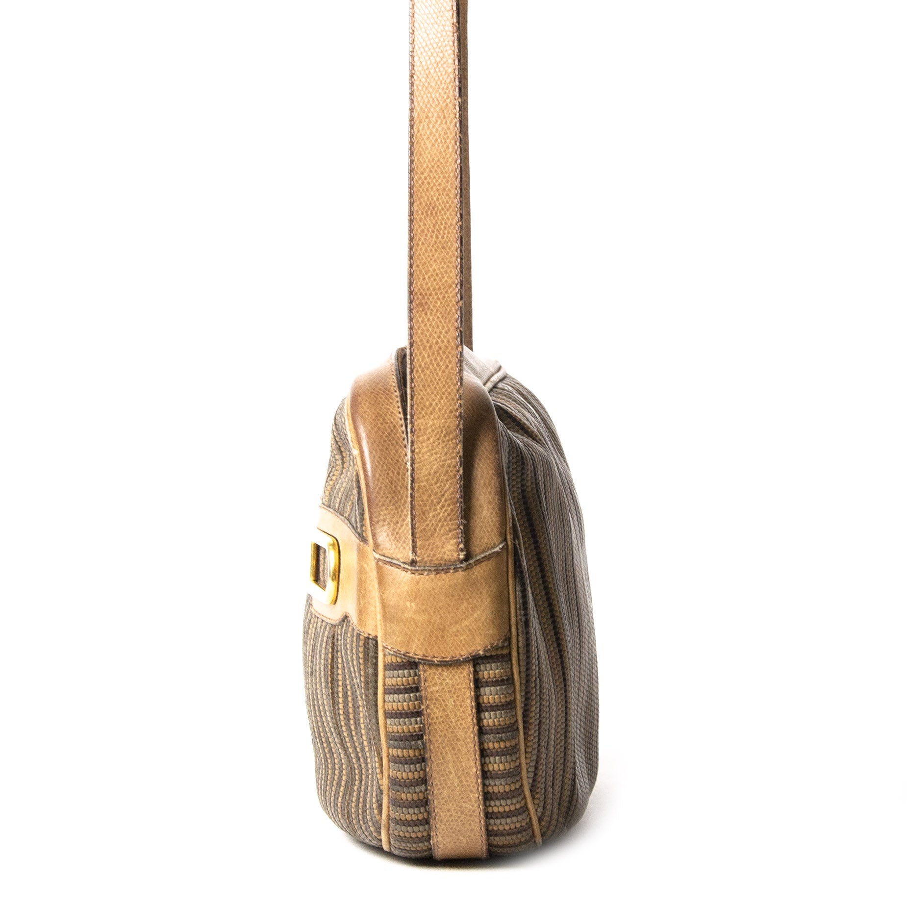 Delvaux Toile de Cuir Brown Crossbody Bag