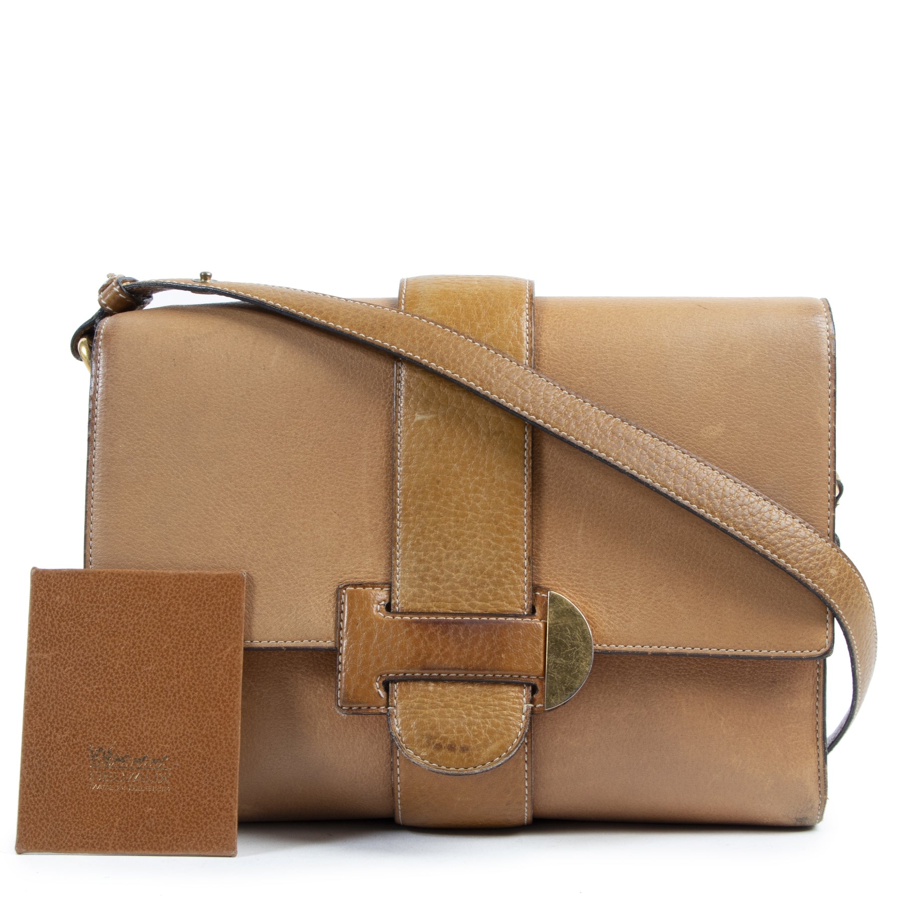 Sac bandoulière marron Delvaux
