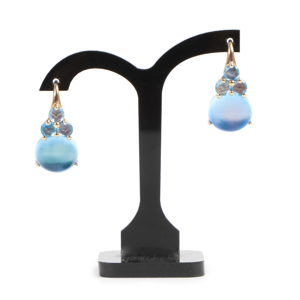 Pomellato Luna Blue Topaz 18kt Earrings