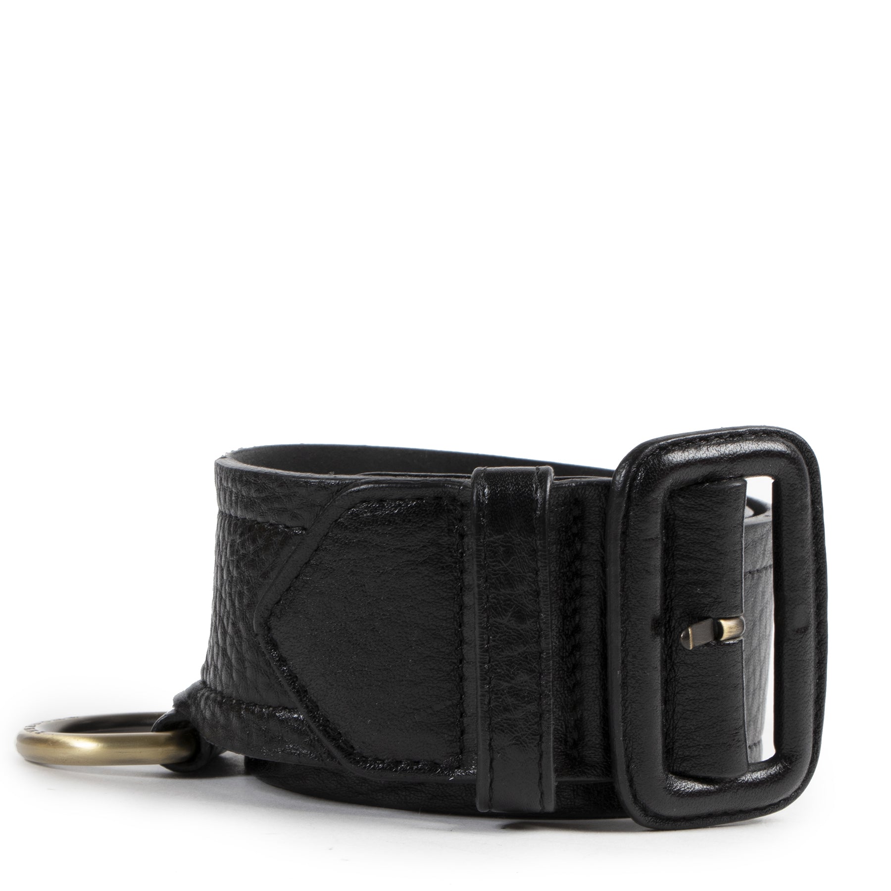 Burberry Black Leather Belt