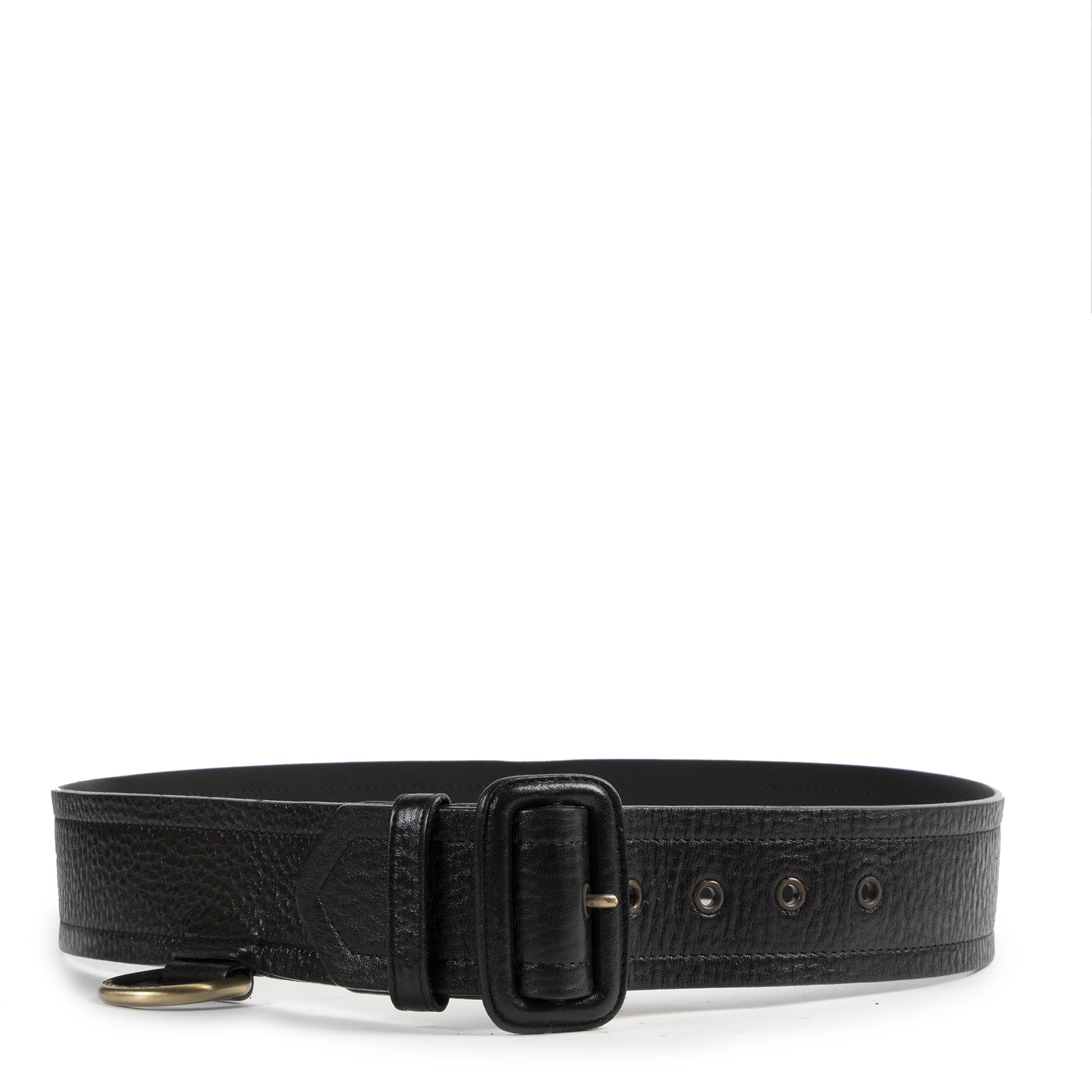 Burberry Black Leather Belt