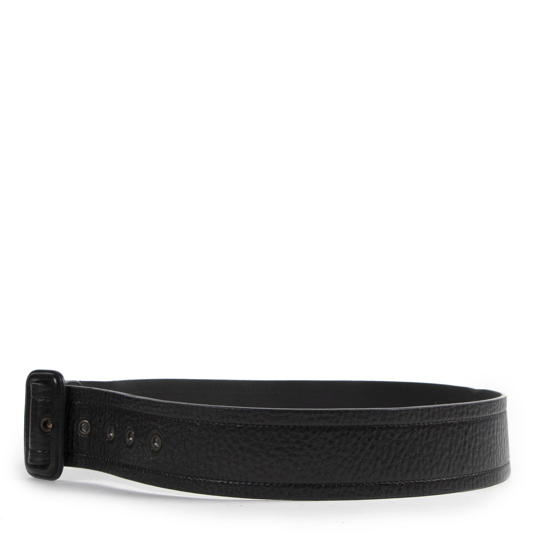 Burberry Black Leather Belt
